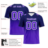 Custom Black Purple Fade Fashion Purple Personalized Authentic Football Jersey FBJ02-bc0f0d0